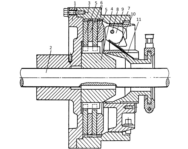 Схема дисковой муфты