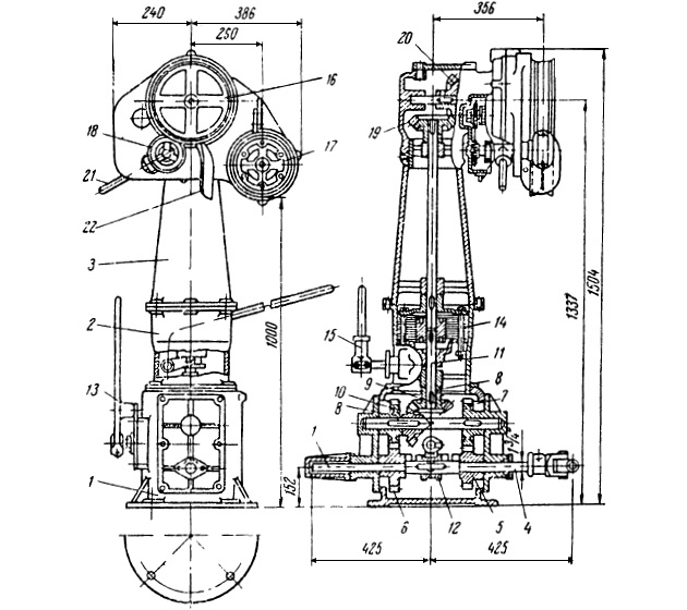 Схема ярусоподъемника