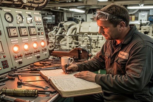 Заполнение вахтенного журнала