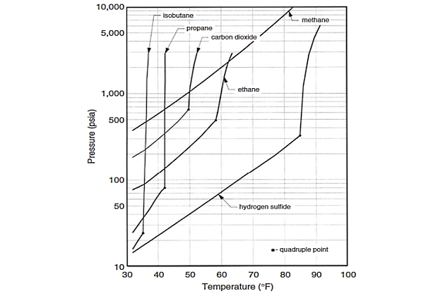 Graph of natural gas components