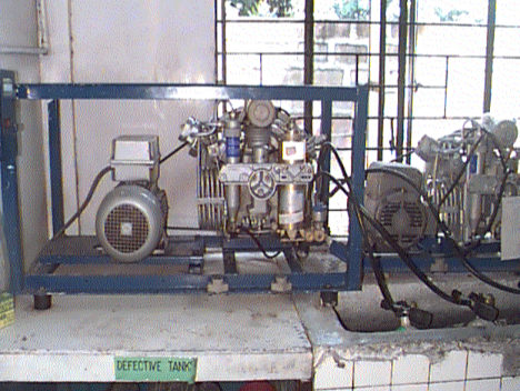 A portable air compressor