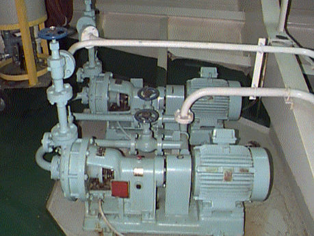 A pump and an electrical motor