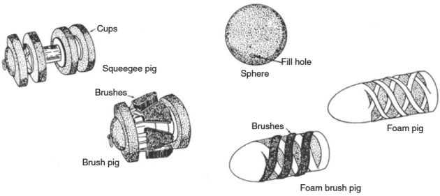 Pipe pig types