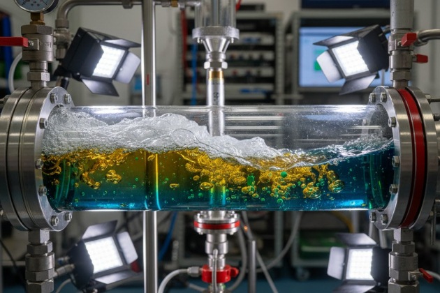 Three-phase gas-liquid-liquid