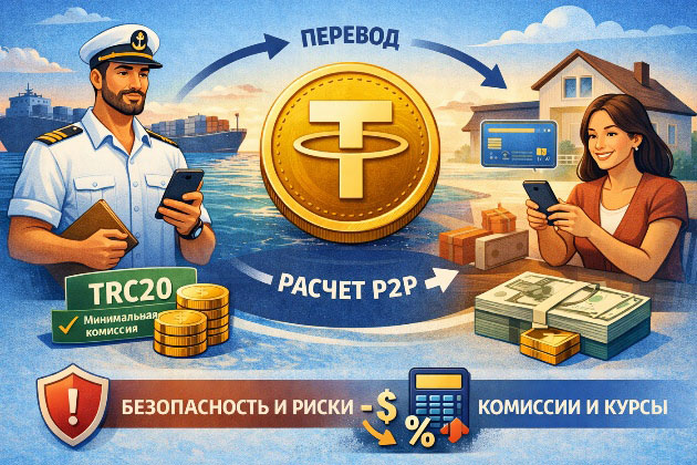 Схема перевода криптовалюты