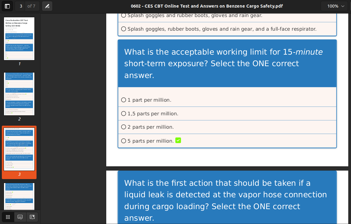 347 PDF files with Answers for CBT tests - Ocean Learning Platform (Seagull) - Image 2