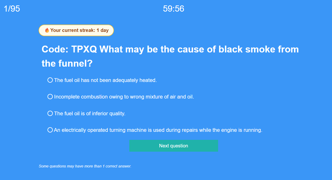 Sea-Man.org online test interface