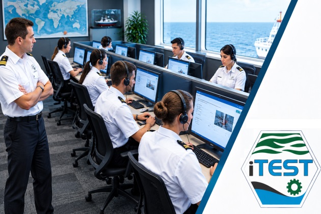 Seafarers taking a test